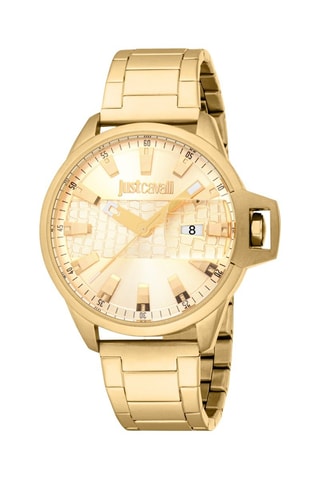 Reloj de cuarzo de acero - Dorado