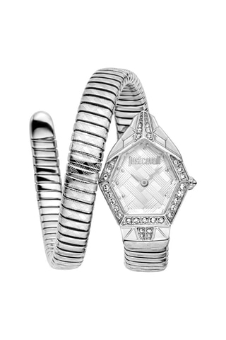 Reloj de cuarzo de acero - Plateado