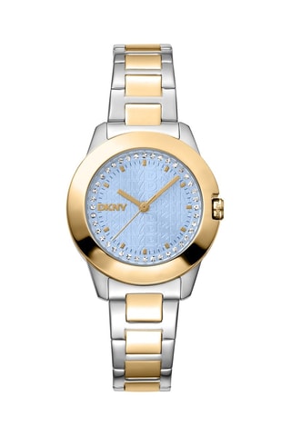 Reloj de cuarzo de acero - Plateado y dorado