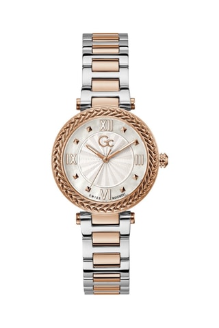 Reloj de cuarzo de acero - Plateado y rosa dorado