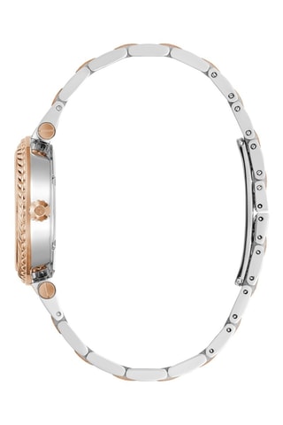 Reloj de cuarzo de acero - Plateado y rosa dorado