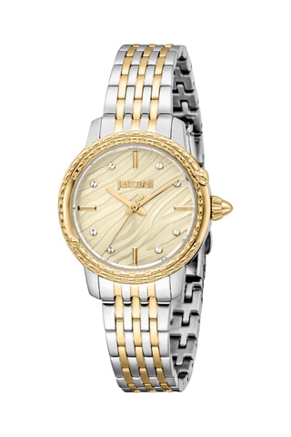 Reloj de cuarzo de acero - Plateado y dorado