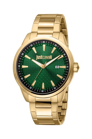 Reloj de cuarzo de acero - Dorado