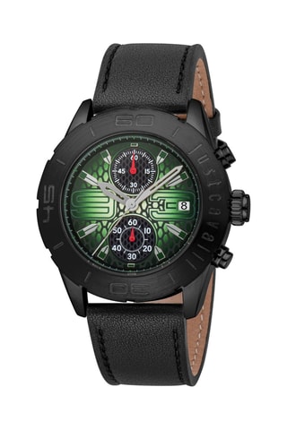 Reloj de piel - Cronógrafo - Negro