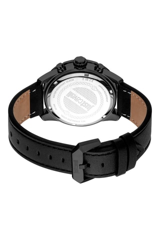 Reloj de piel - Cronógrafo - Negro