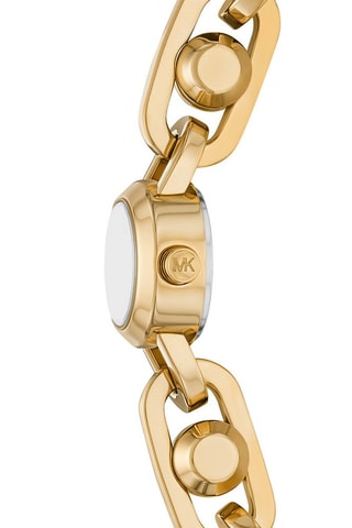 Montre à quartz en acier inoxydable - Doré