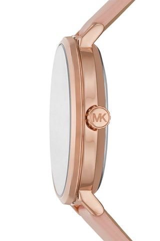 Reloj de cuarzo de piel Addyson - Rosa