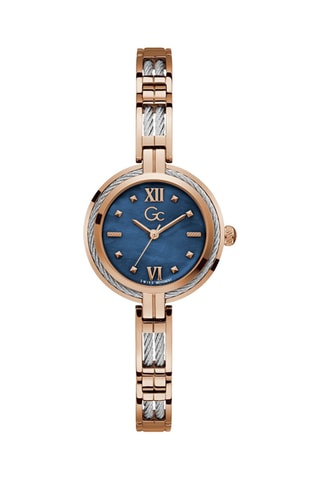 Reloj de cuarzo de acero - Plateado y rosa dorado