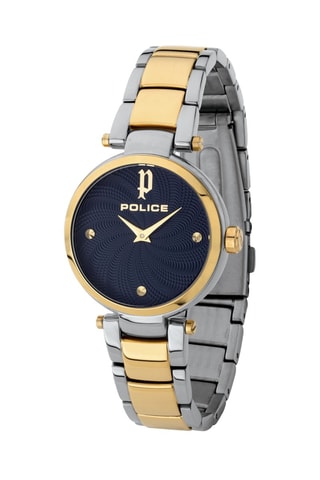 Reloj de cuarzo de acero Korana - Dorado y plateado