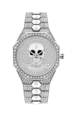 Reloj de cuarzo de acero - Plateado