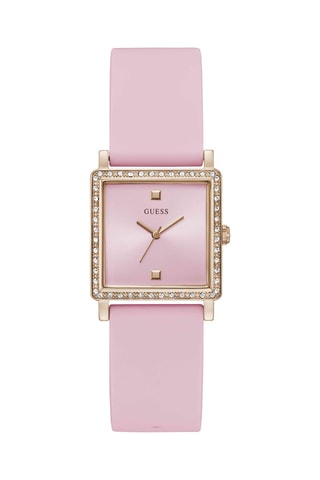 Reloj de cuarzo de silicona - Rosa y rosa dorado