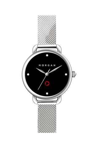 Reloj de cuarzo de acero - Plateado