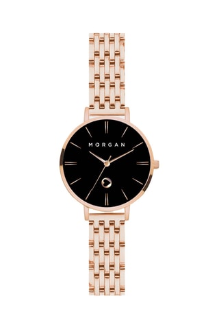 Reloj de cuarzo de aleación de cinc - Dorado y negro