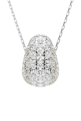 Collar con cristales Swarovski - Plateado