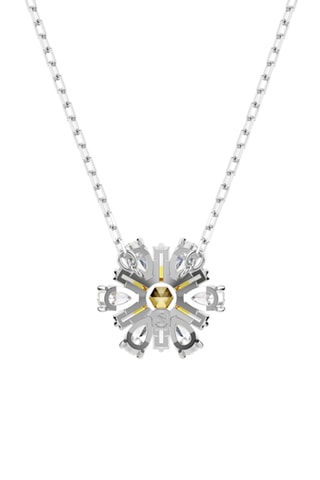 Colgante con cristales Swarovski - Amarillo y blanco