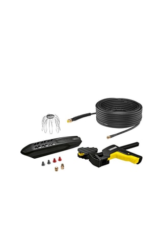 Kit pulizia grondaia di scarico - 20m - Grado A - 4 accessori