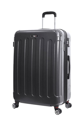 Valigia grande (L) Tunis - 75 cm - Nero, argentato e grigio