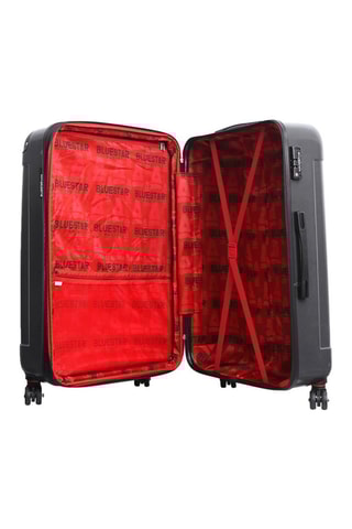 Valigia grande (L) Tunis - 75 cm - Nero, argentato e grigio