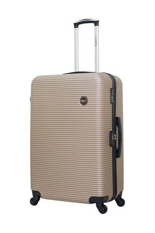 Valigia media e valigia grande (L/M) London - 64/95 l - Nero e beige