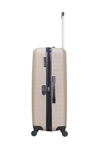 Valigia media e valigia grande (L/M) London - 64/95 l - Nero e beige