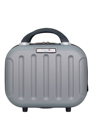 Beauty-case Madrid-K - 30 cm - Nero, argentato e grigio
