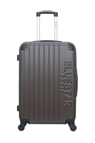 Valigia media Bucarest - 64 l - Bianco, nero, rosso, argentato e grigio