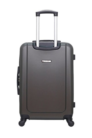 Valigia media Bucarest - 64 l - Bianco, nero, rosso, argentato e grigio