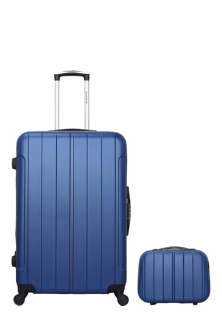 Valigia grande e beauty-case Bluestar Napoli - Navy - 75/30 cm
