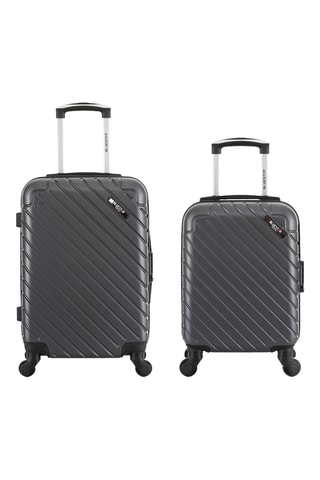 Bagaglio a mano e valigia XXS Bluestar Cite - Grigio scuro - 55/46 cm