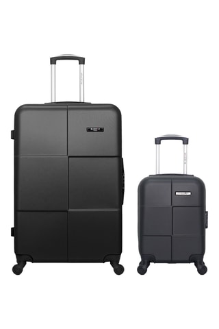 Valigia grande e valigia XXS Bluestar Miami - Nero - 75/46 cm