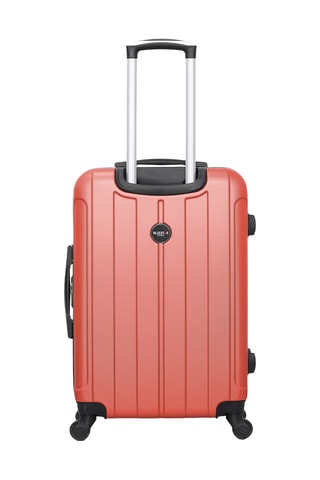 Set 2 valigie e beauty-case Bluestar Napoli - Corallo - 65/55/30 cm