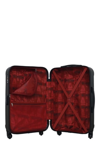 Set 2 valigie e beauty-case Bluestar Napoli - Nero - 65/55/30 cm