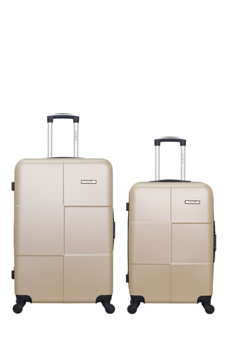 Valigia grande e valigia media Bluestar Miami - Beige - 75/65 cm