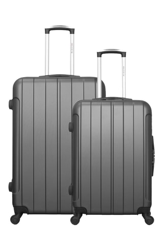 Valigia grande e valigia media Bluestar Napoli - Grigio scuro - 75/65 cm