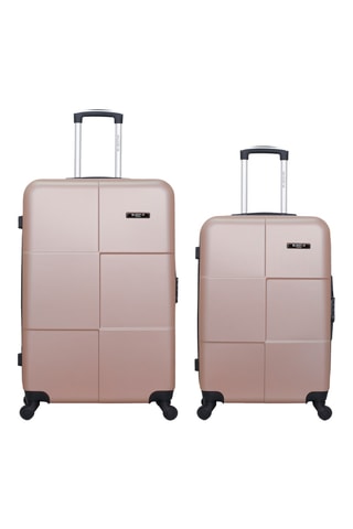 Valigia grande e valigia media Bluestar Miami - Rosa dorato - 75/65 cm