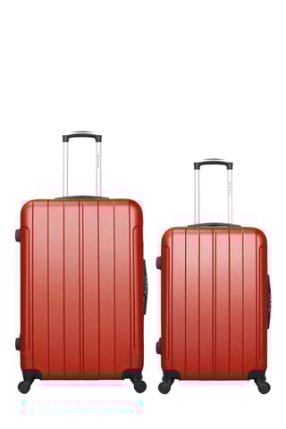 Valigia grande e valigia media Bluestar Madrid - Rosso - 75/65 cm