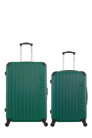 Valigia grande e valigia media Bluestar Bucarest - Verde scuro - 75/65 cm