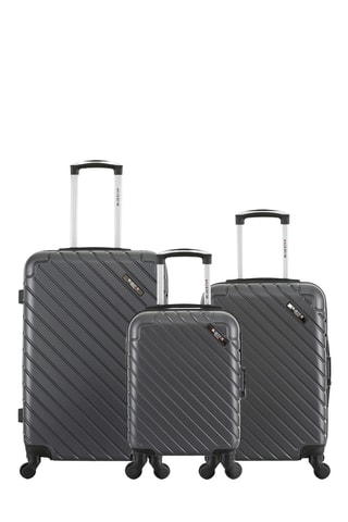 Set 3 valigie Bluestar Cite - Grigio scuro - 65/55/30 cm