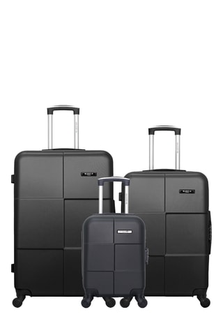 Set 3 valigie Bluestar Miami - Nero - 75/65/46 cm