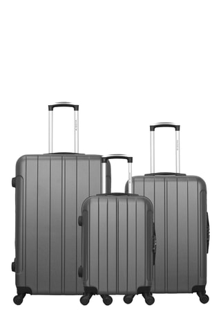 Set 3 valigie Bluestar Napoli - Grigio scuro - 75/65/55 cm