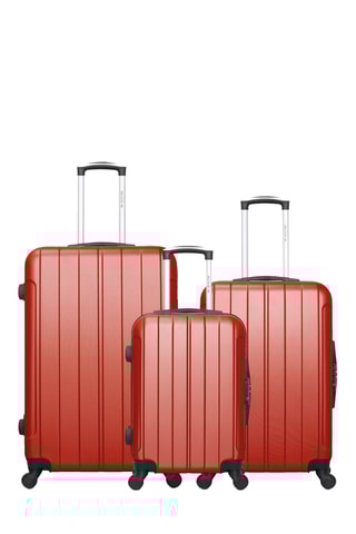 Set 3 valigie Bluestar Napoli - Rosso - 75/65/55 cm
