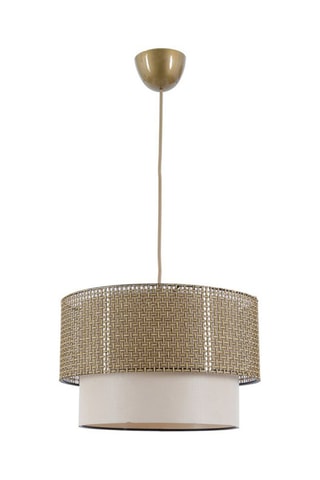 Lámpara de techo Coral - Beige y blanco