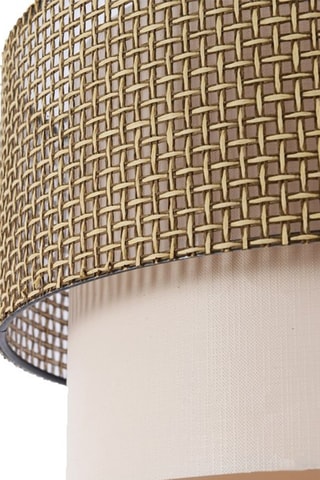 Lámpara de techo Coral - Beige y blanco