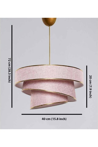 Lámpara de techo Couper - Beige y dorado