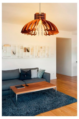 Lámpara de techo 162 - Natural y negro - 60 W