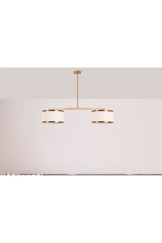 Lámpara de techo Way - Dorado y blanco - 2 x 40 W