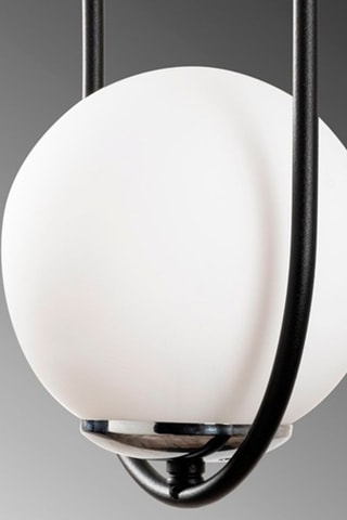 Lámpara de techo Mudoni - Negro y blanco - 100 W