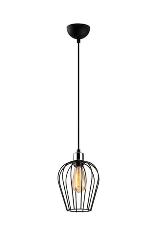 Lámpara de techo Tel - Negro - 100 W