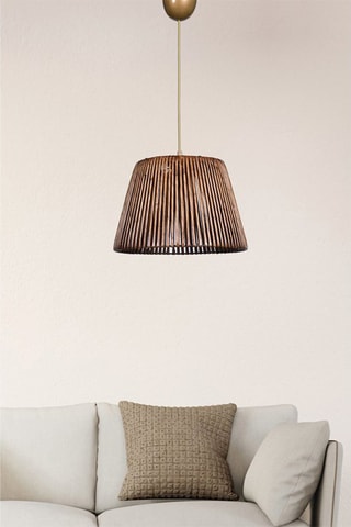 Lámpara de techo de madera - Dorado y natural - 45-60 W