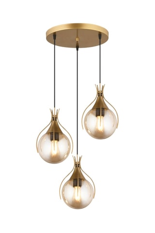 Lámpara de techo - Dorado - 3 x 40 W